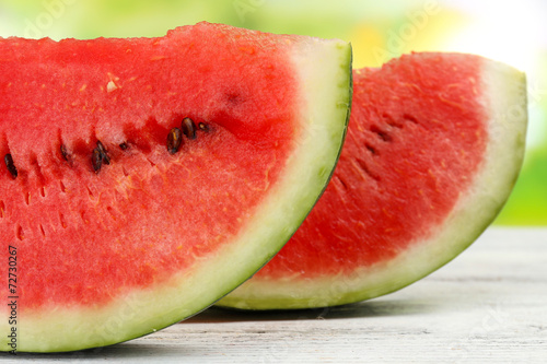 Fresh slice of watermelon, close up