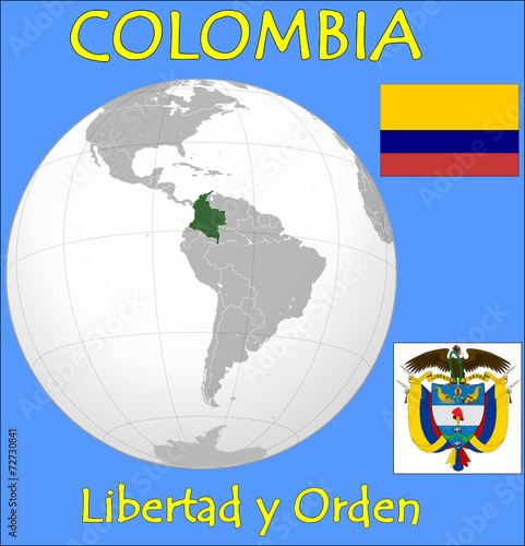 Colombia location emblem motto