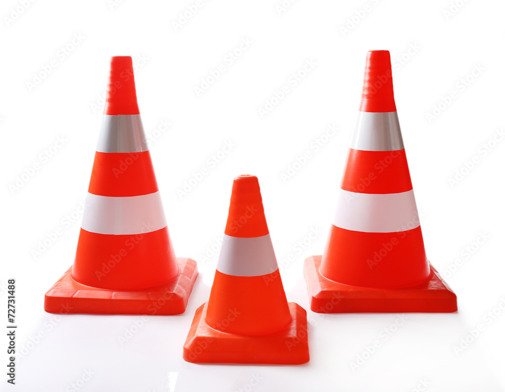 Traffic cone isolated on white Traffic cone isolated on white