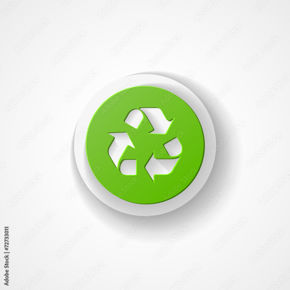 Recycle web icon, for eco environments. Recycle web icon, for eco environments.