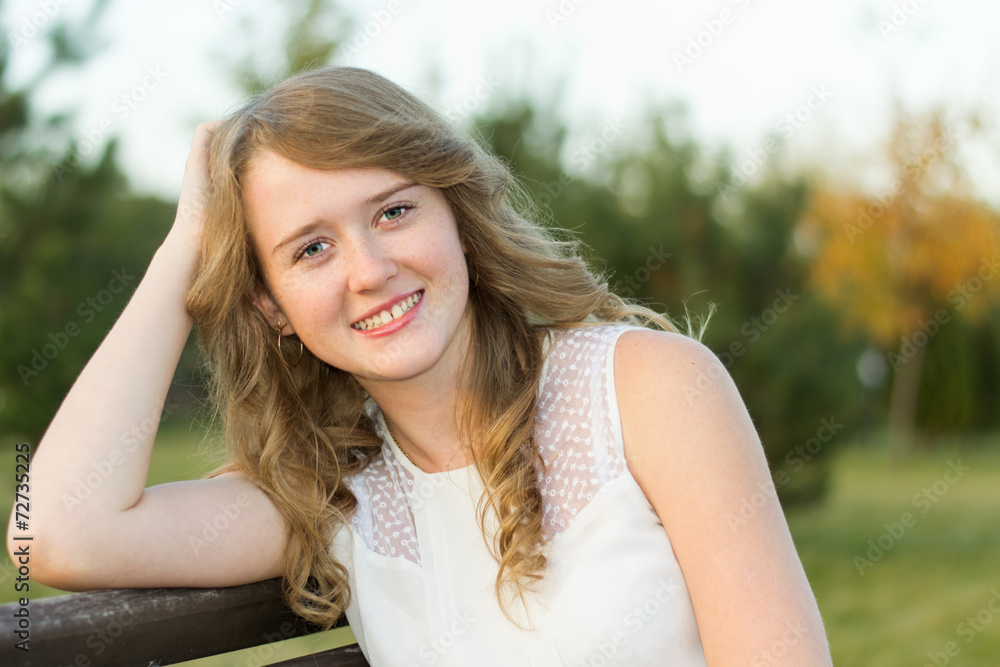 portrait of a cheerful girl portrait of a cheerful girl