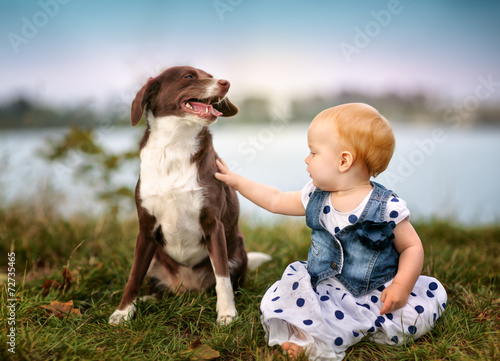 Baby at the Lake photo