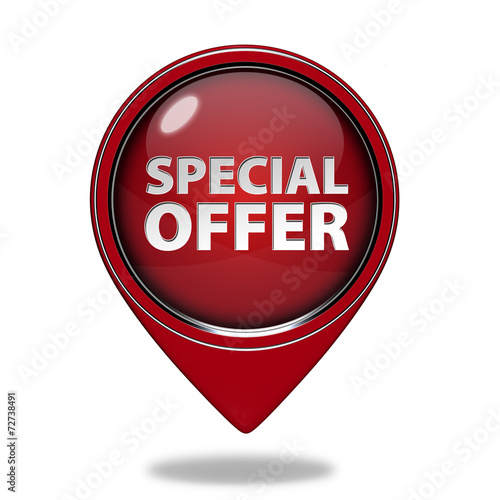 Free Download Special offer pointer icon on white background - GFXLoad