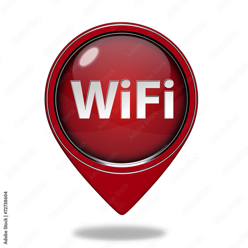 wifi pointer icon on white background wifi pointer icon on white background