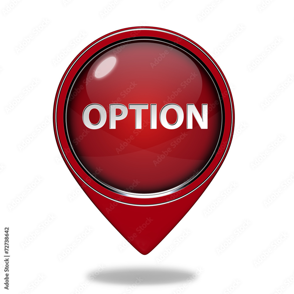 option pointer icon on white background option pointer icon on white background