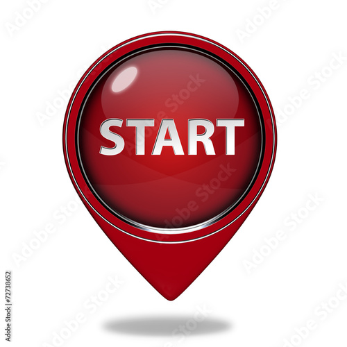 Free Download start pointer icon on white background - GFXLoad