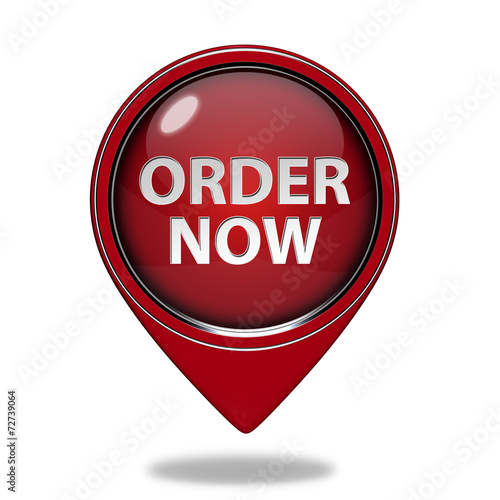 Free Download Order now pointer icon on white background - GFXLoad