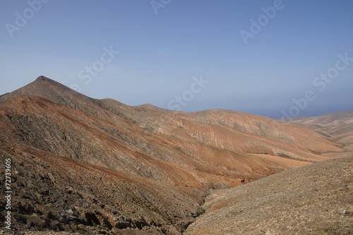 Ausblick von der Passhöhe La Tablada in Fuerteventura