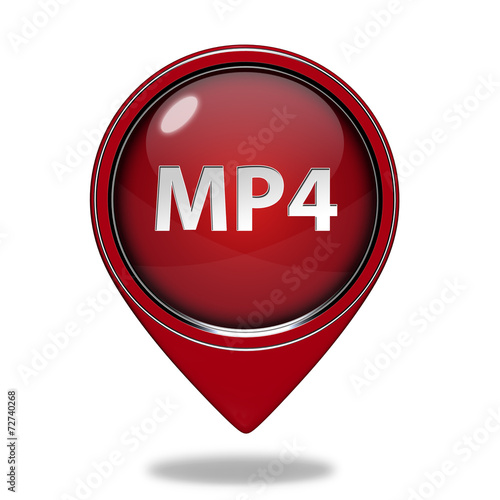 Free Download MP4 pointer icon on white background - GFXLoad