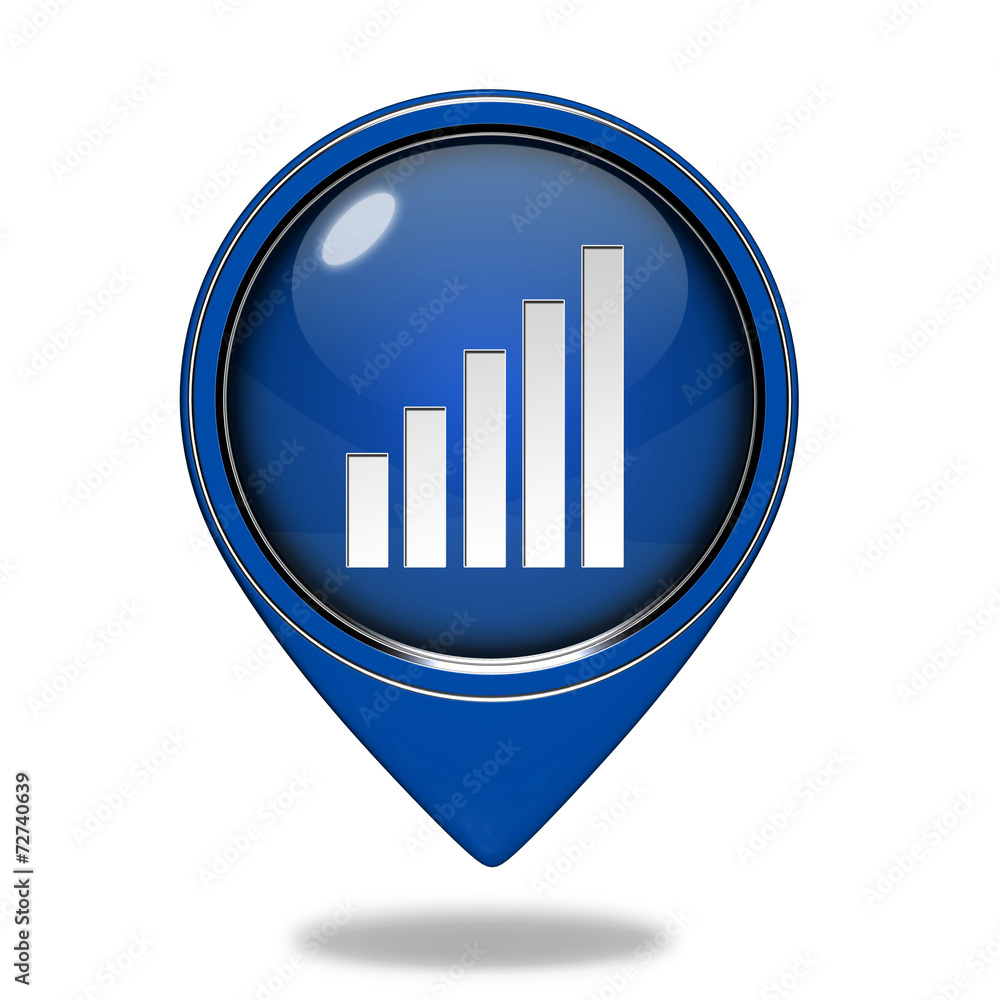 signal pointer icon on white background