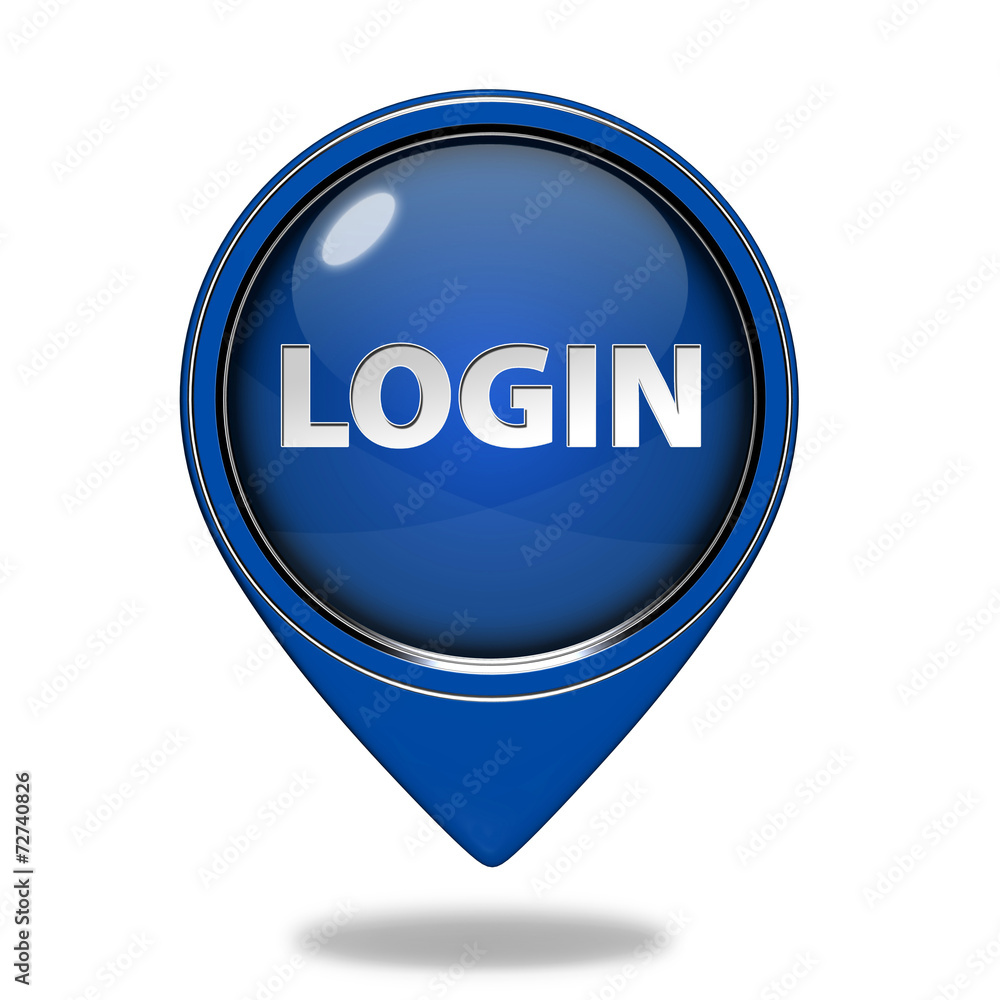 login pointer icon on white background login pointer icon on white background