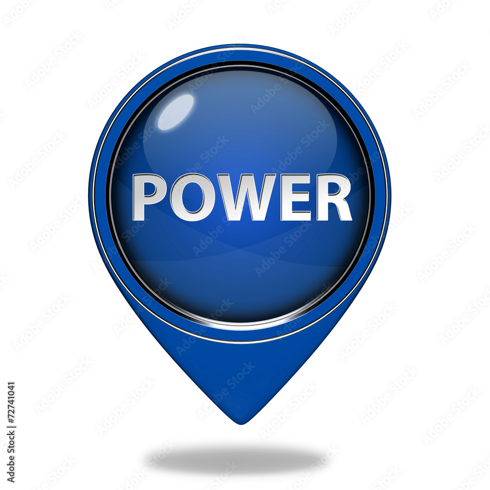 power pointer icon on white background power pointer icon on white background