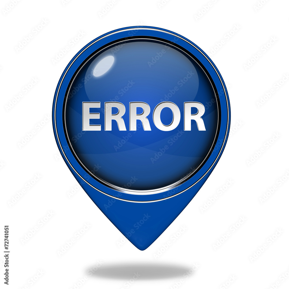 error pointer icon on white background error pointer icon on white background