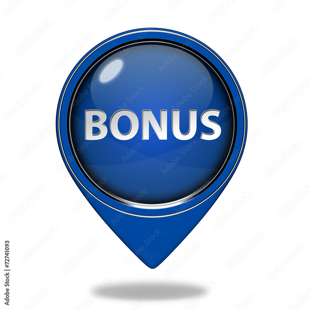 bonus pointer icon on white background bonus pointer icon on white background