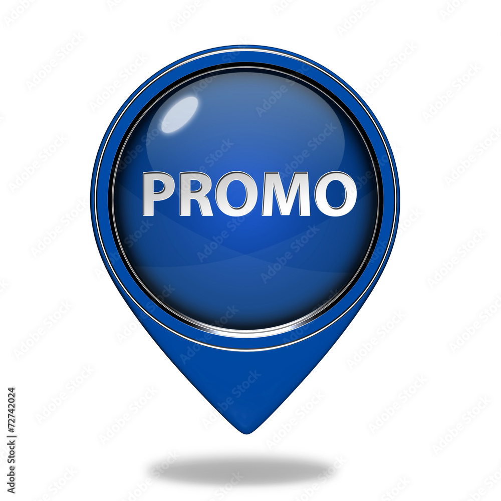 Promo pointer icon on white background Promo pointer icon on white background