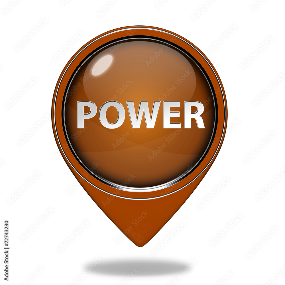 power pointer icon on white background power pointer icon on white background