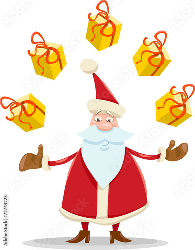 santa claus christmas cartoon