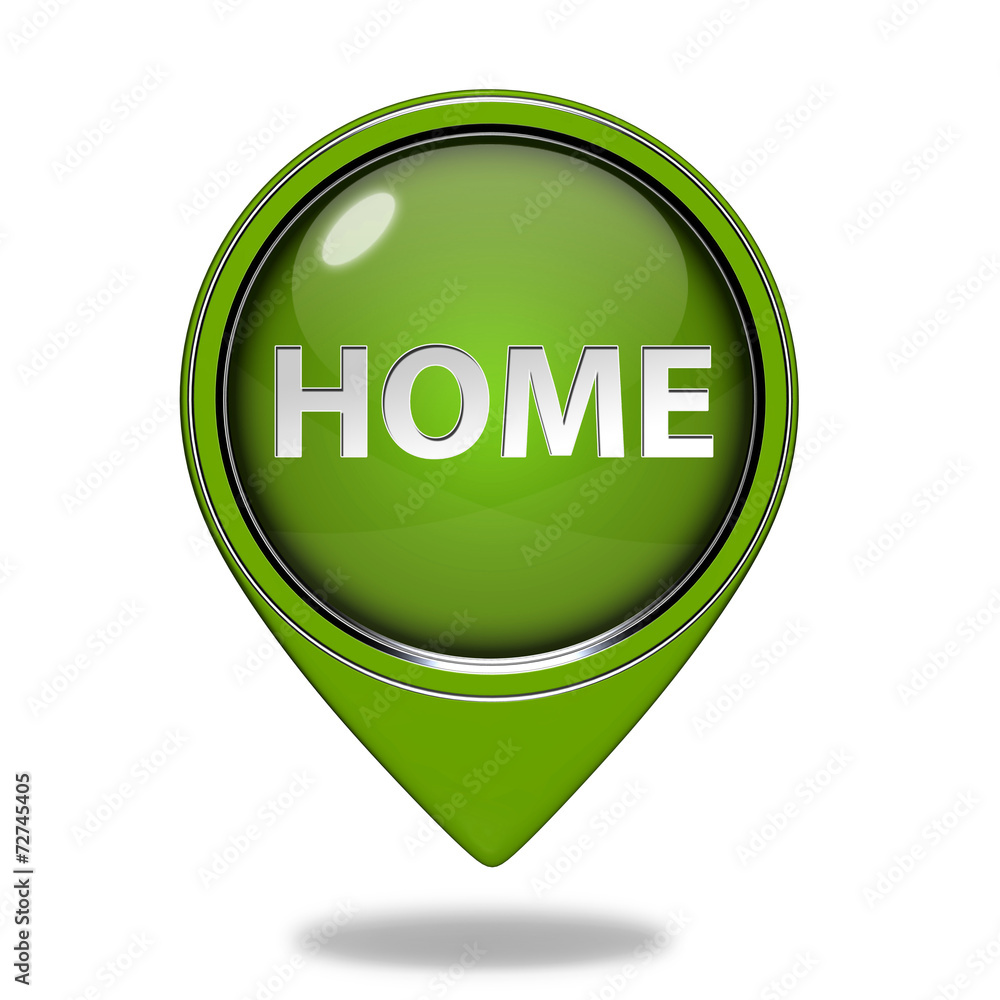 home pointer icon on white background home pointer icon on white background