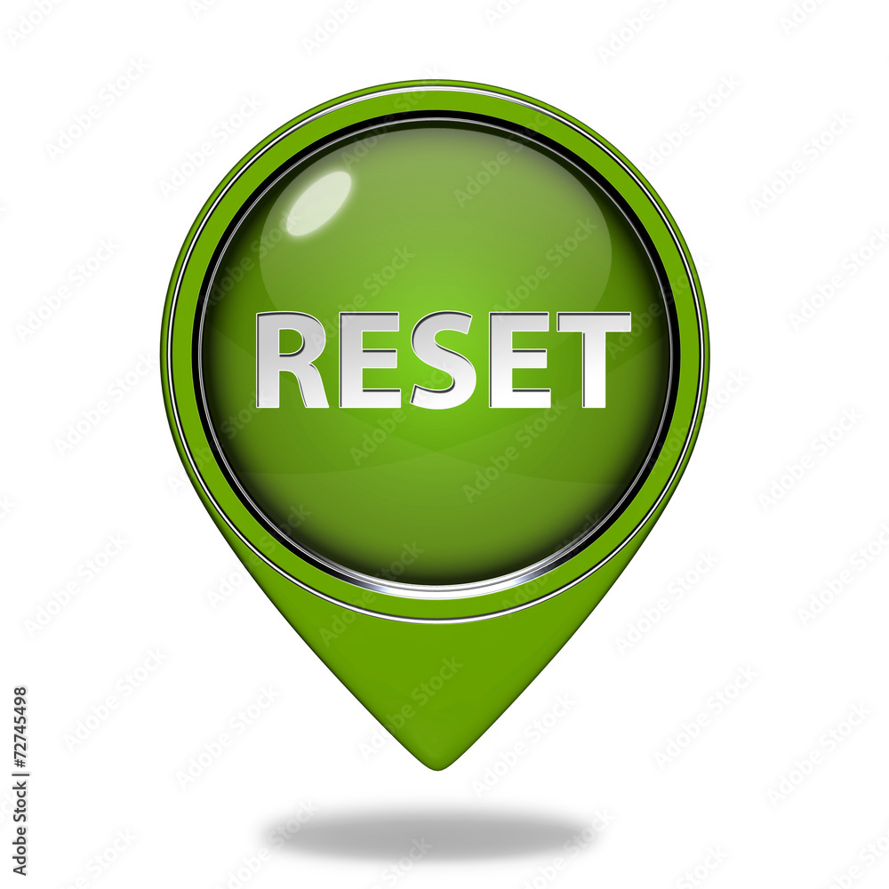 reset pointer icon on white background reset pointer icon on white background