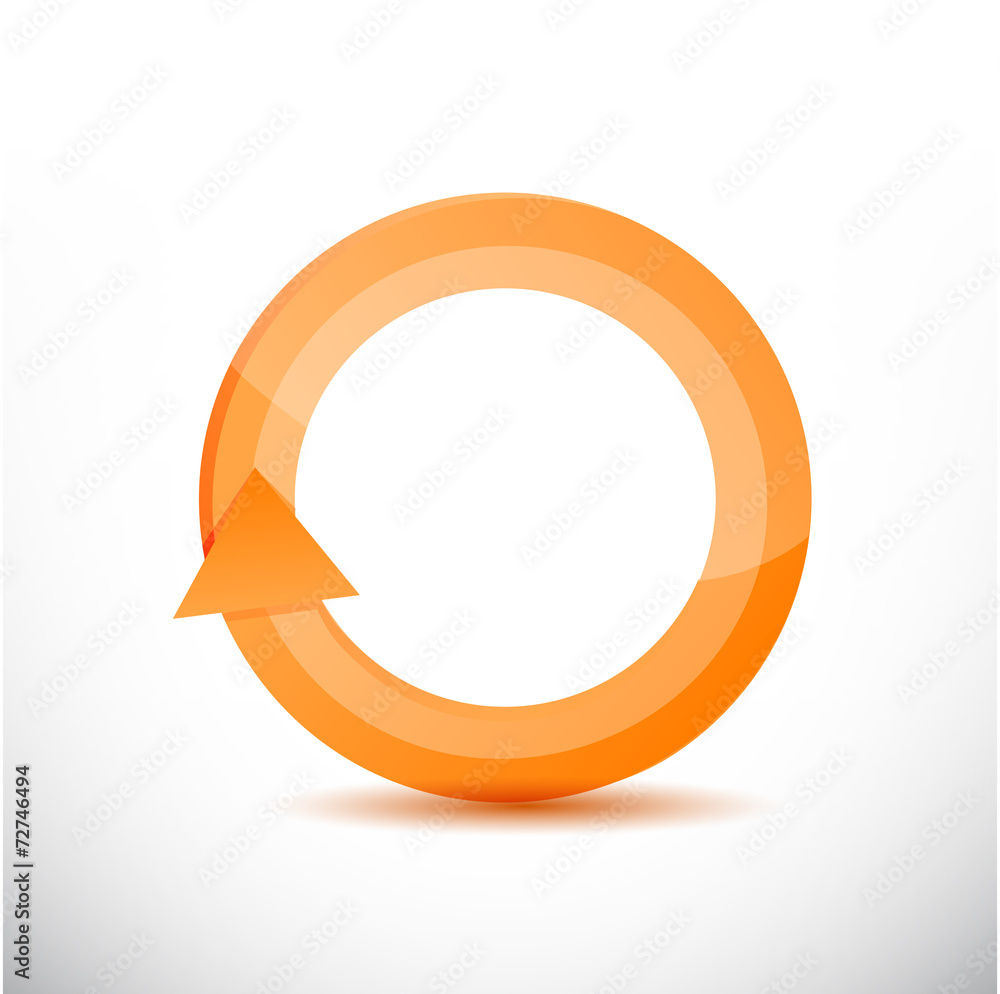 orange rotating cycle illustration design orange rotating cycle illustration design