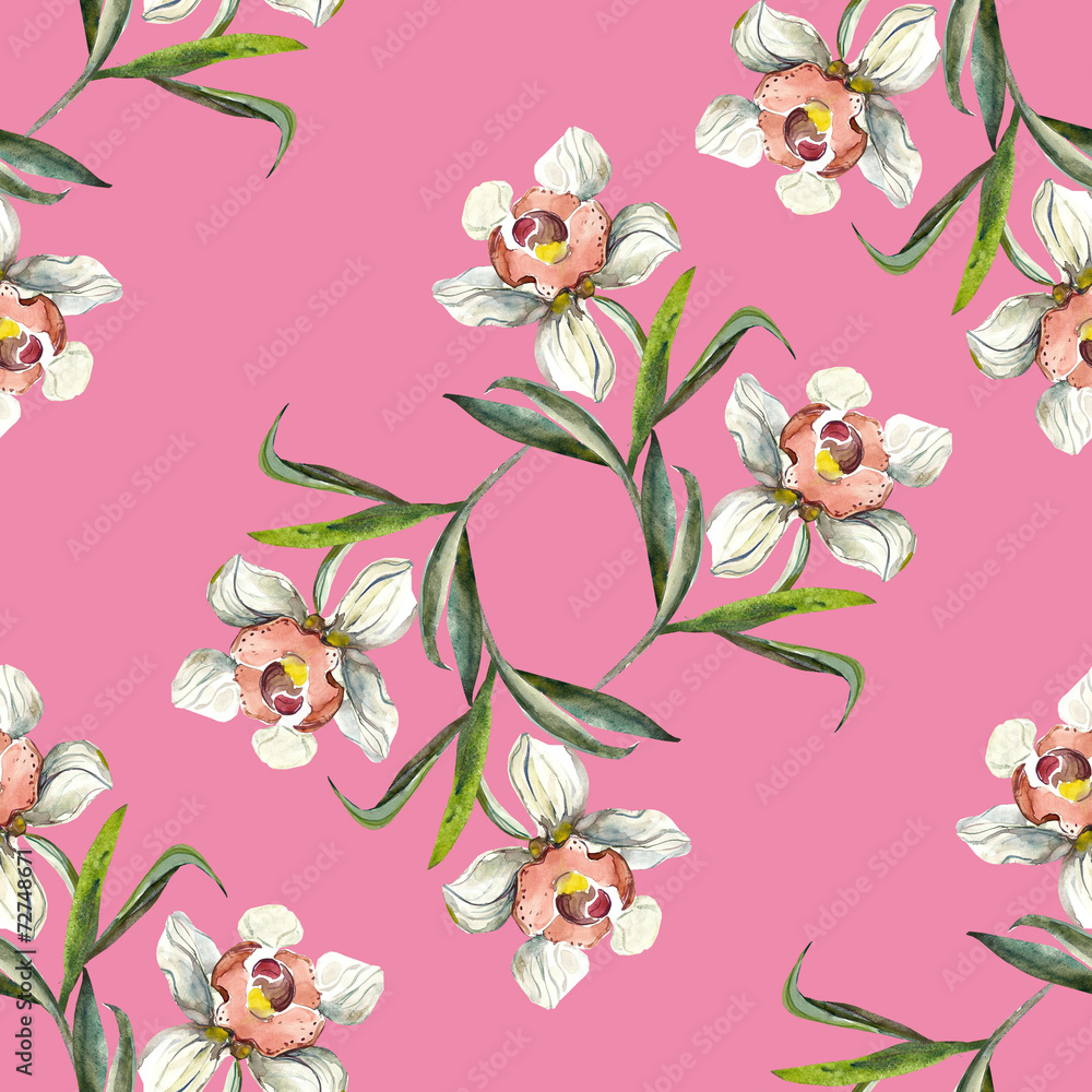Flower seamless pattern Flower seamless pattern