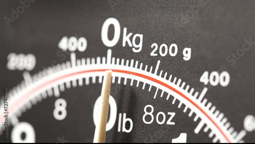 A Close up of a modern scale