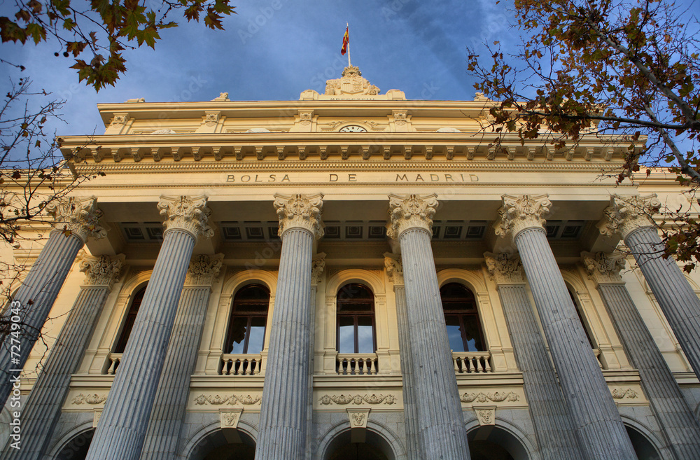 Fototapeta premium Madrid stock exchange
