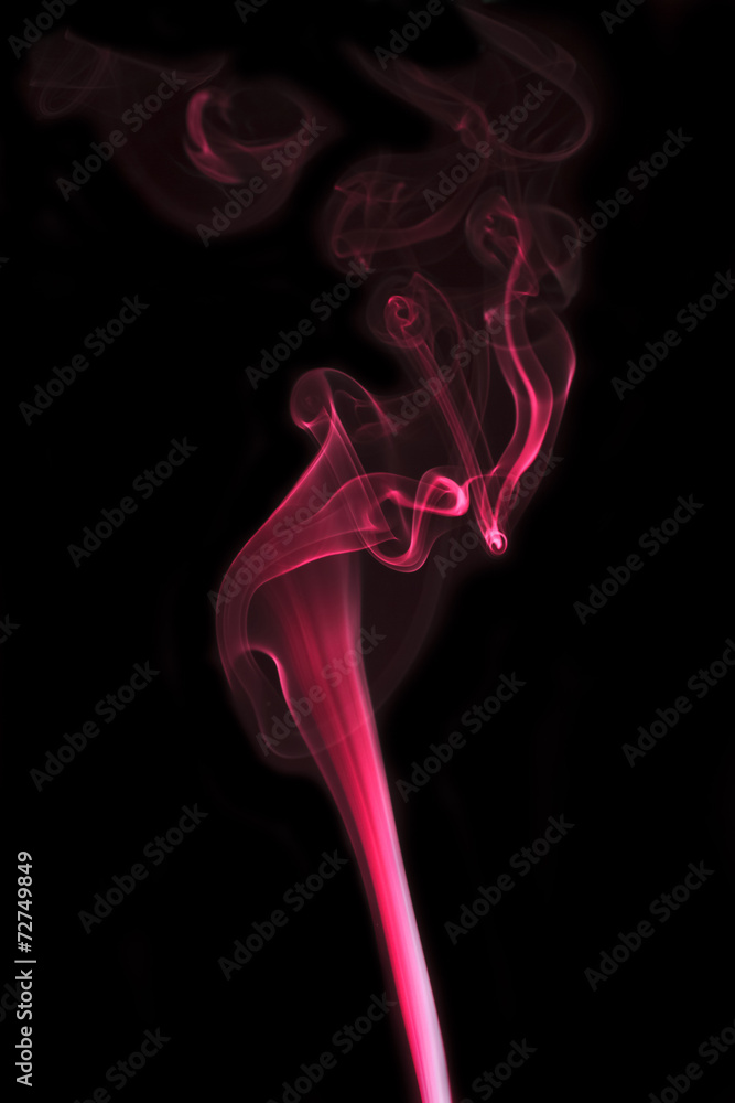 colorful smoke of Joss stick