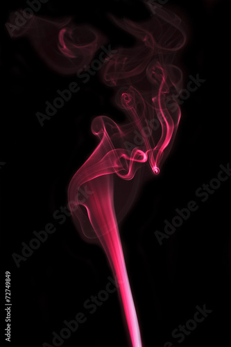 colorful smoke of Joss stick