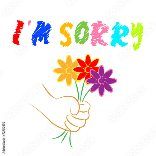 I'm Sorry Flowers Shows Apologise Remorse And Apologize
