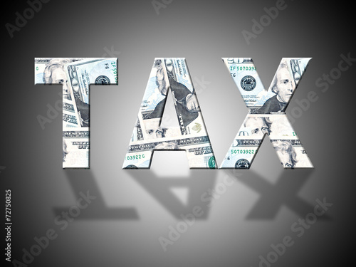 Tax Letters Shows American Dollars And Cash