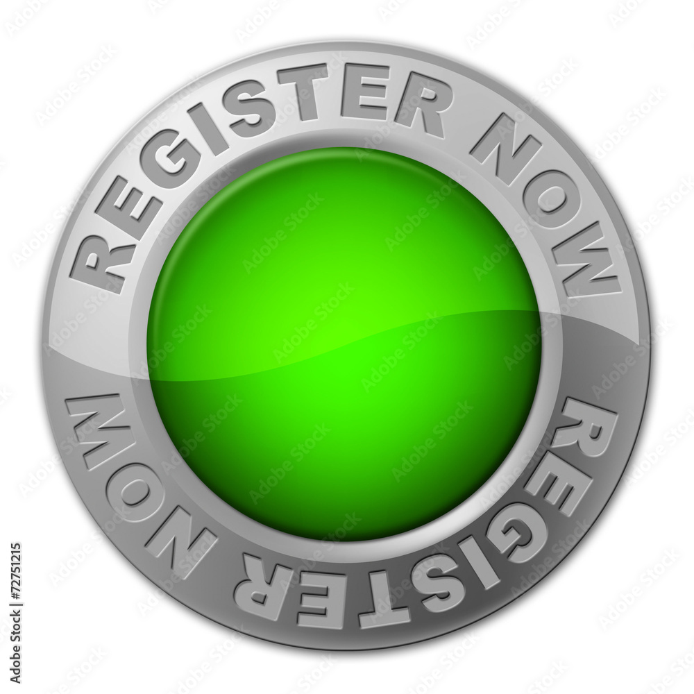 Fototapeta premium Register Now Button Represents At The Moment And Apply