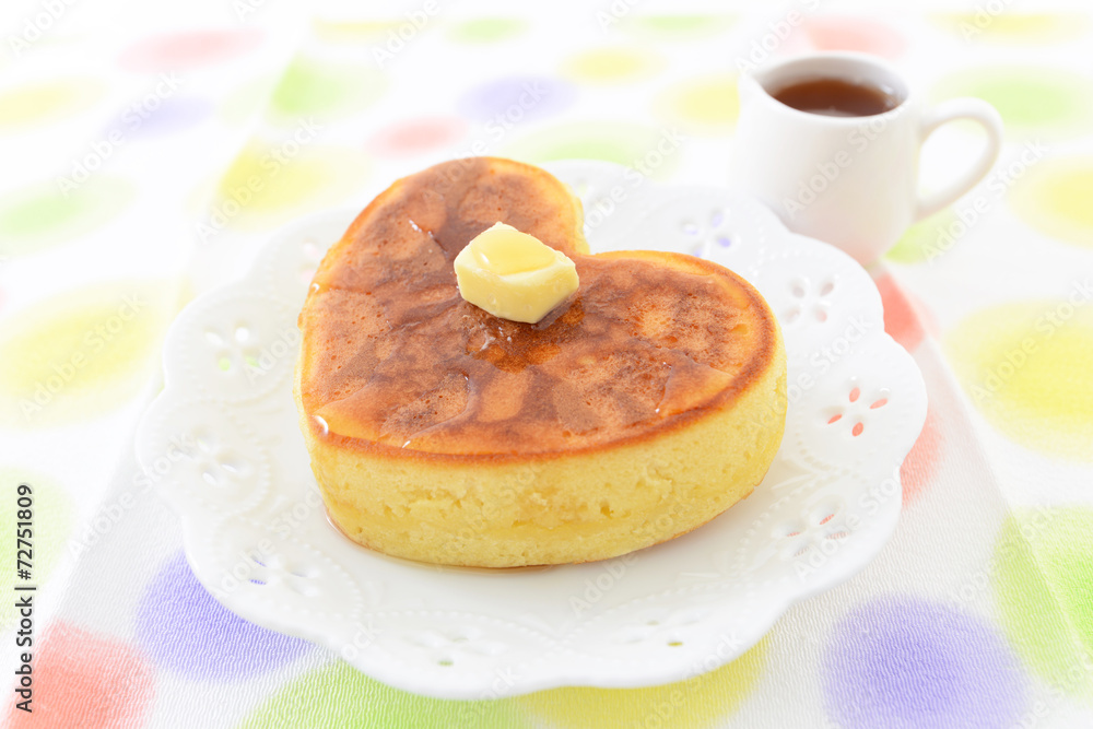 ハート型パンケーキ ハート型パンケーキ