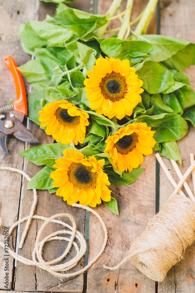 Naklejka premium Flowers for sale