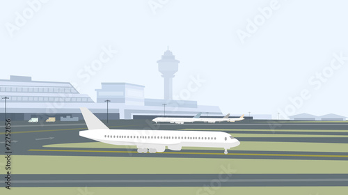 Runway & Airport-Vector