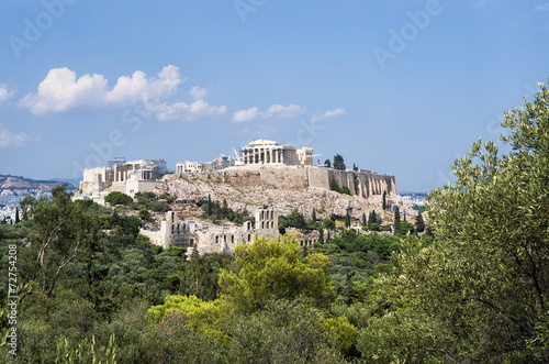 View to the Acropolis, Athens, Greece