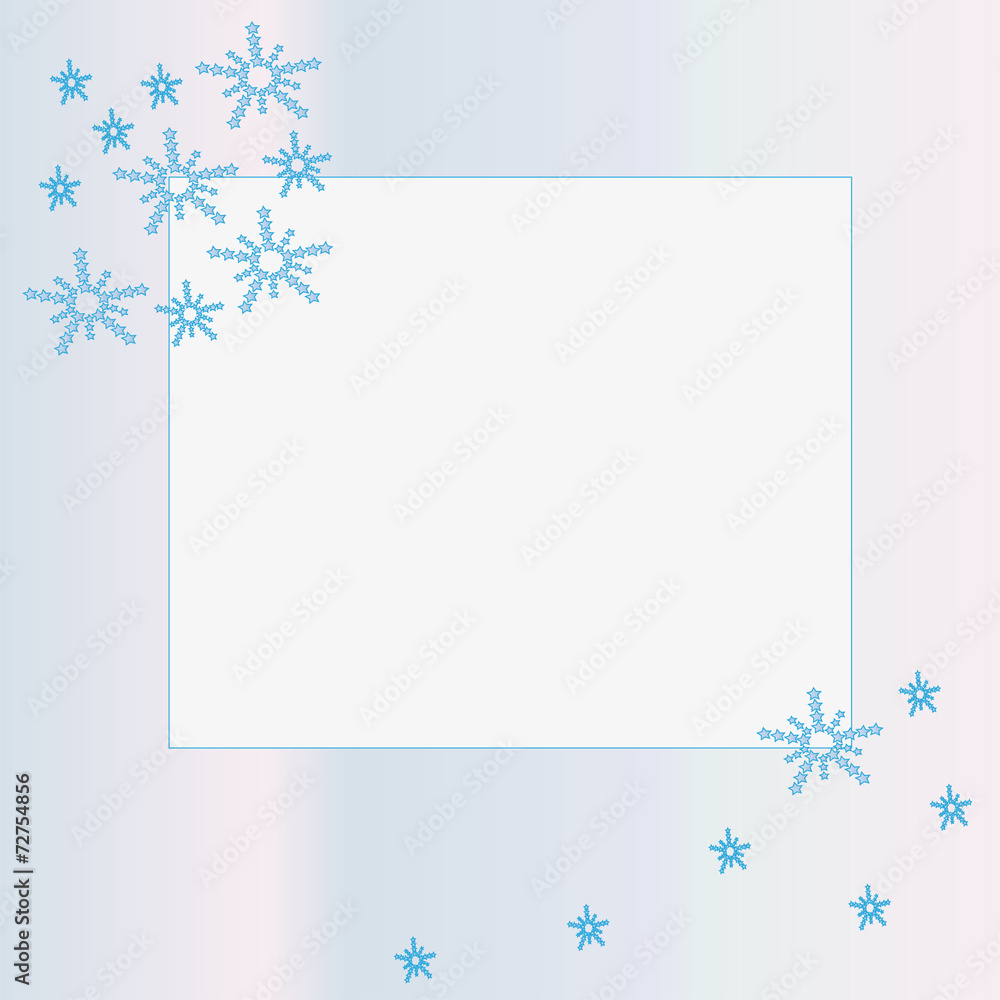 Snowflakes as decoration for frames Snowflakes as decoration for frames