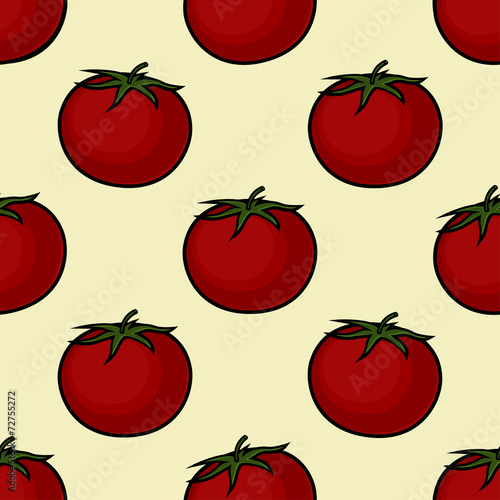 Seamless background with tomatoes