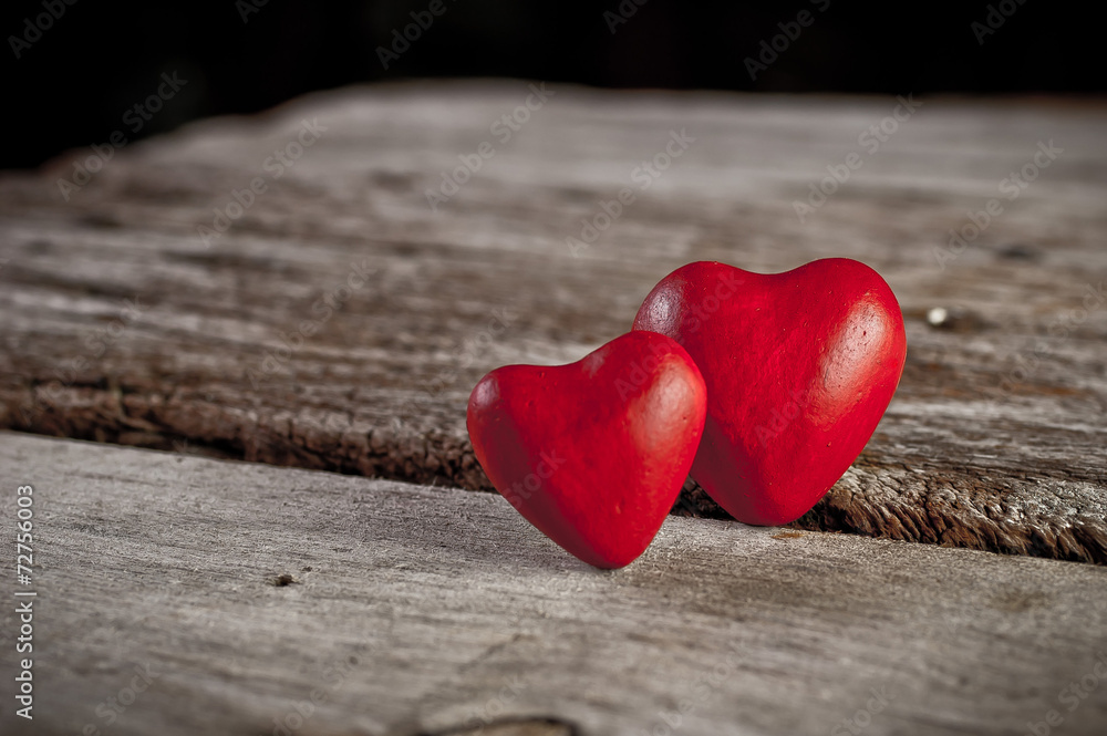 Heart on wood Heart on wood