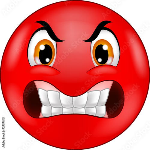Angry smiley emoticon