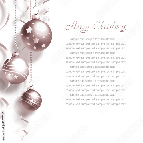 Background with Christmas balls