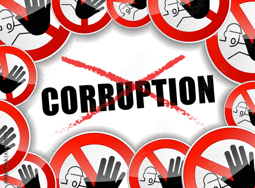 no corruption abstract concept