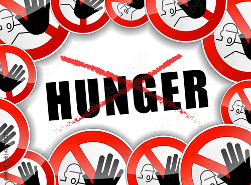 no hunger abstract concept