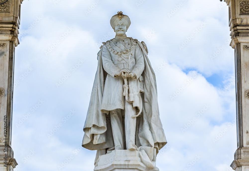 A Statue of the King of Mysore - obrazy, fototapety, plakaty 