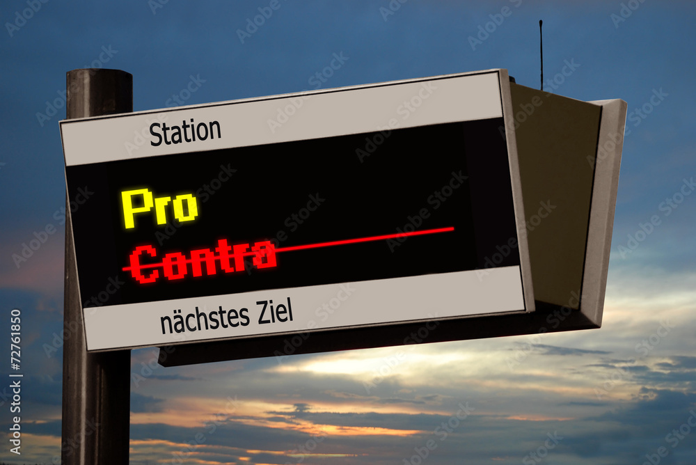 Anzeigetafel 4 - Pro