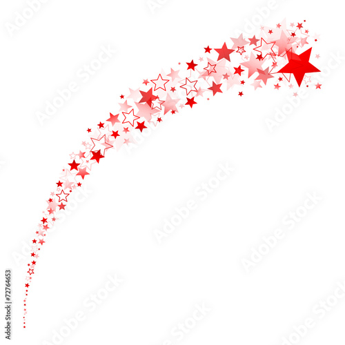 Christmas Falling Star Red