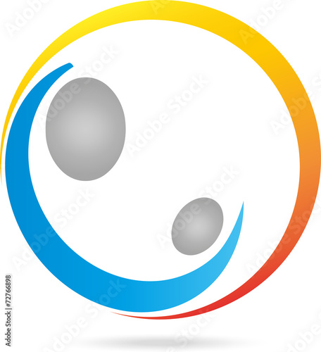 Logo, Menschen, Paar, Kinderarzt, Hebamme