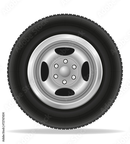 wheel for car vector illustration