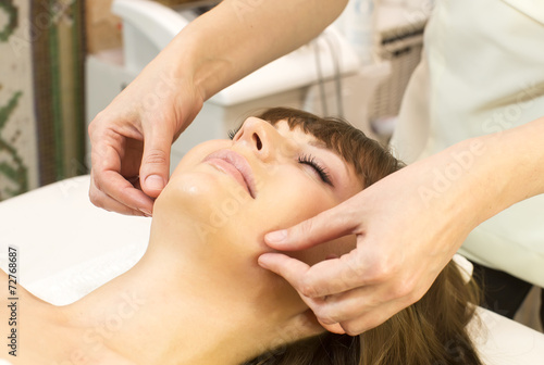 massage and facial peels at the salon cosmetics
