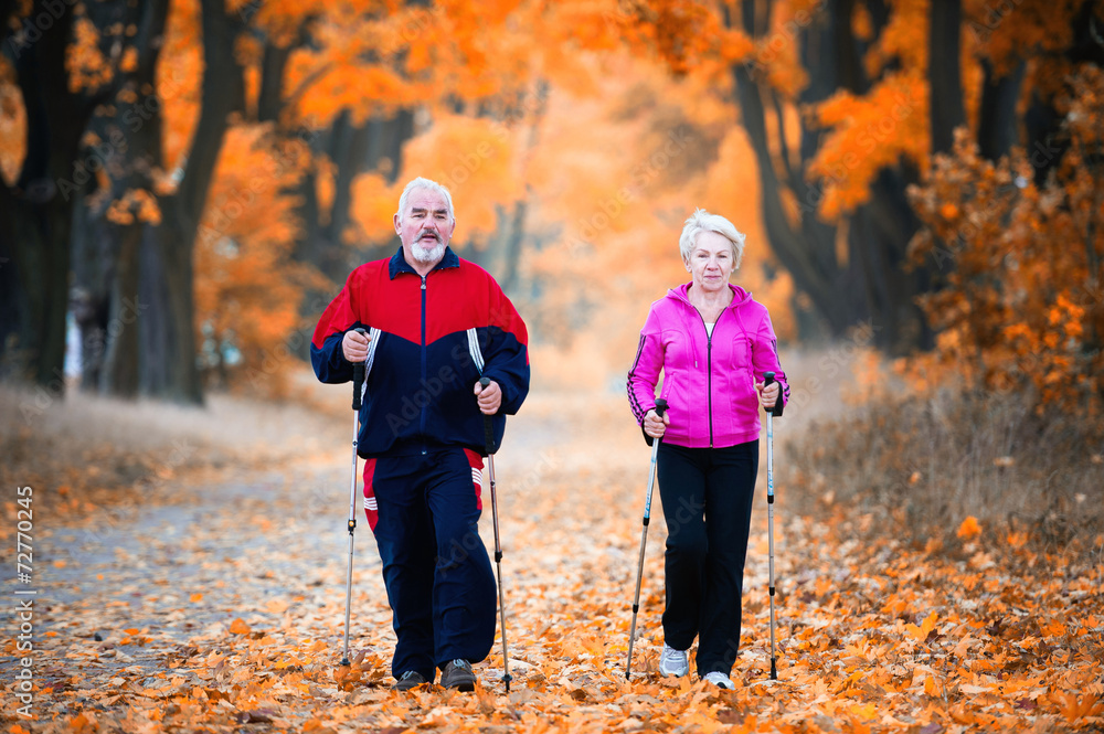 Fototapeta premium Nordic walking